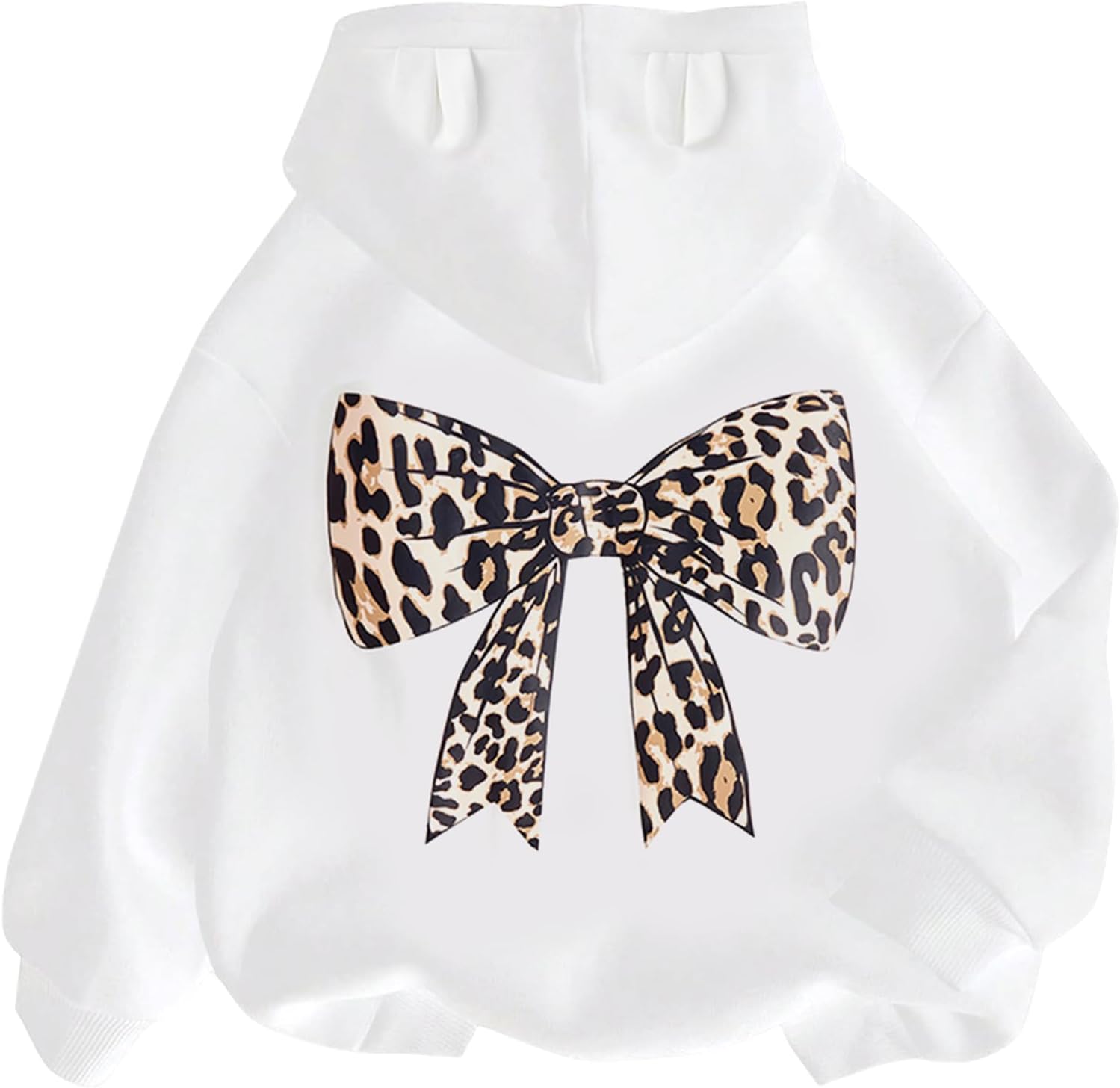 Girls Graphic Hoodies Size Long Sleeve Cartoon Print Pullover Hooded Sweatshirt Cute Casual Tops for Girl